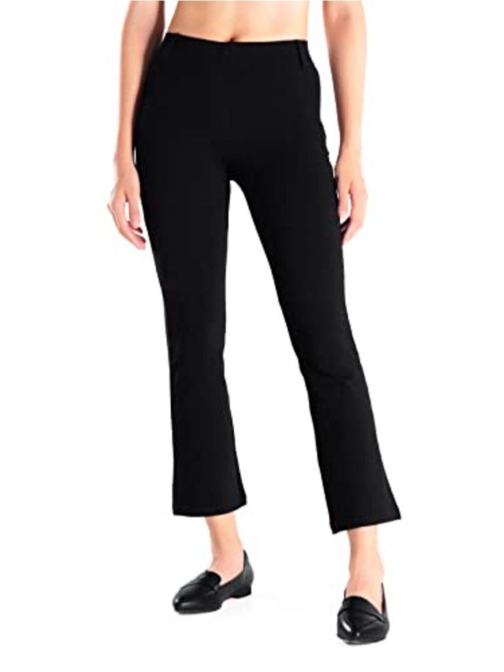 Kick Flare Cropped Yoga Dress Pants Moisture Wicking Stretch Work